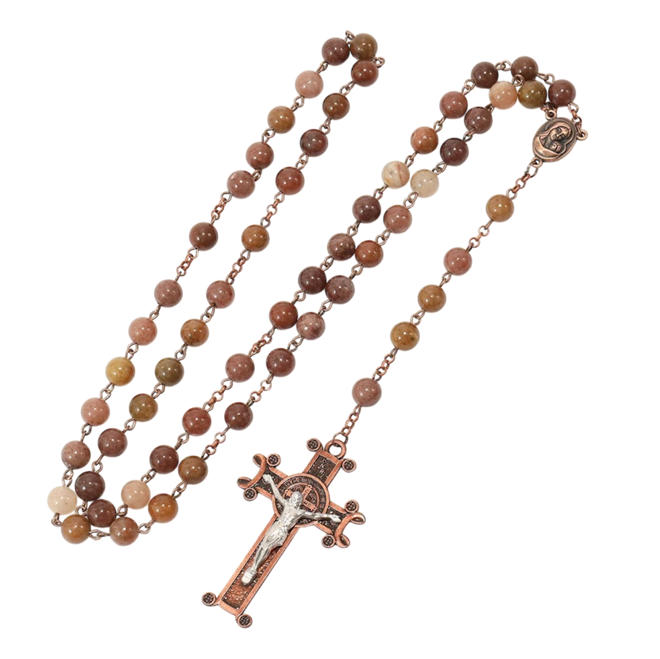 Handcrafted Rosary with Genuine Aventurine Beads